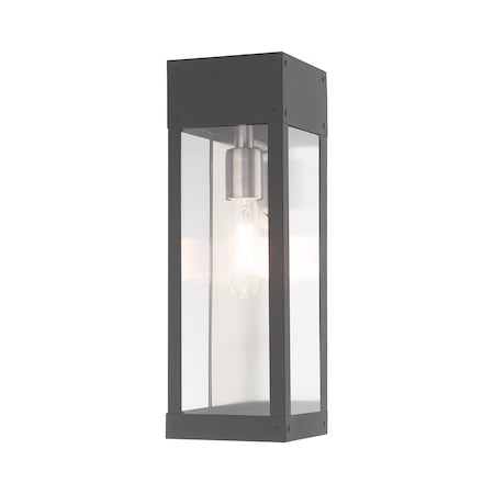 Livex Lighting Barrett 1 Light Scandinavian Gray Outdoor Wall Lantern 20873-76