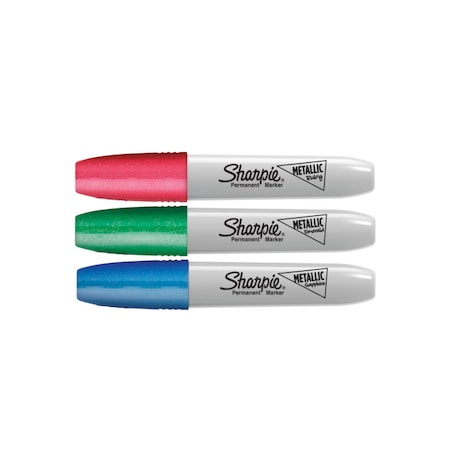 Sharpie Metallic Chisel Permanent Marker, PK3 2089631