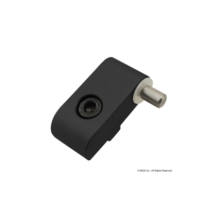 80/20 LiftOffHinge, Alum, Blk, 121/32in, 7/8in 2095-BLACK