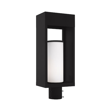 Livex Lighting Bleecker 1 Light Black Outdoor Post Top Lantern 20985-04