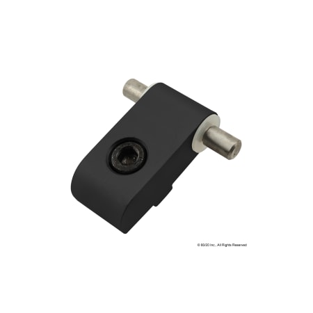 80/20 LiftOffHinge, Alum, Blk, 7/8in, 121/32in 2098-BLACK