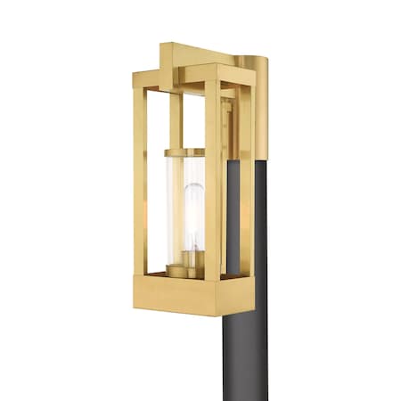 Livex Lighting Delancey 1 Light Satin Brass Outdoor Pos 20994-12