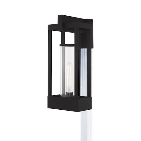 Livex Lighting Delancey 1 Light Black Outdoor Post Top Lantern 20996-04