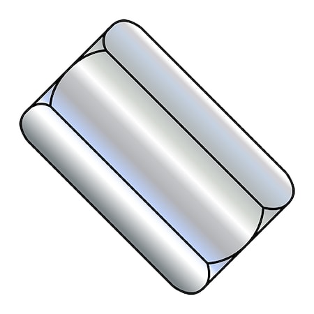 Zoro Select Coupling Nut, 7/8"-9, Steel, Zinc Plated, 2-1/2 in Lg, 1-1/4 in Hex Wd, 40 PK 874020NCUP