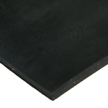Rubber-Cal Cloth Inserted SBR - 70A - Rubber Sheet - 1" Thick - 4" Width x 4" Length - Black, PK8 20-107