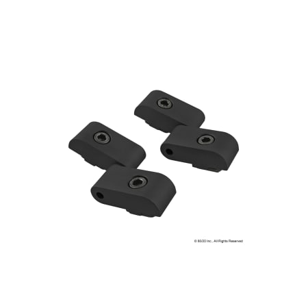 80/20 Lift Off Hinge, Black 2104-BLACK