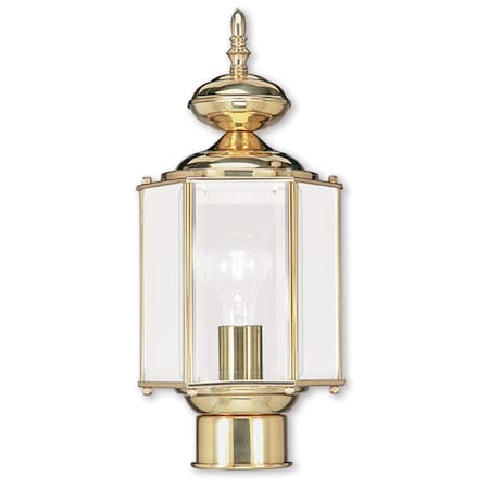 Livex Lighting Outdoor Basics 1 Light Polished Brass Ou 2117-02