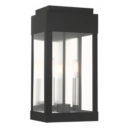 Livex Lighting Black Outdoor Wall Lantern, 2 Light 21235-04