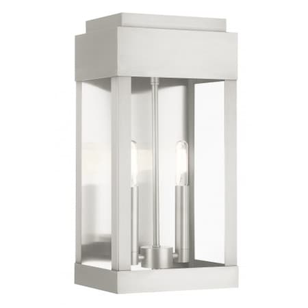 Livex Lighting Brushed NickelOutdoor Wall Lantern, 2 Lig 21235-91