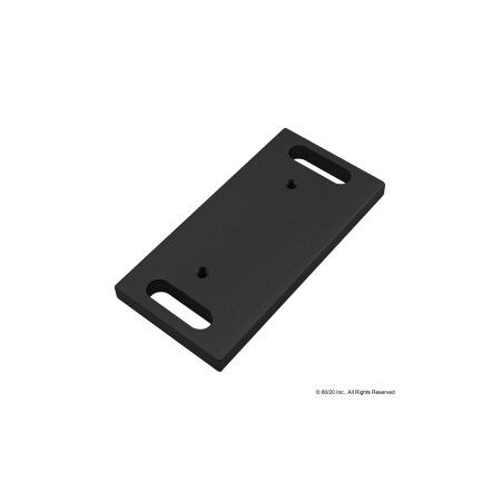80/20 Black Catch Mount Plate 2123-BLACK