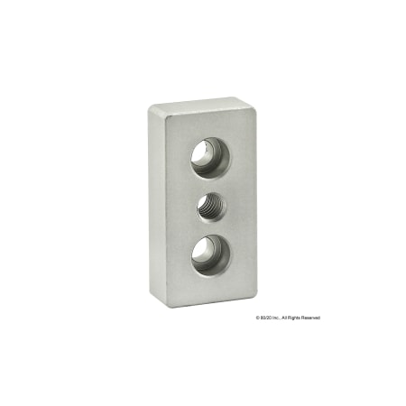 80/20 Centr Tap, Base Plate, 10S, 1"X2", 5/16-18 2124