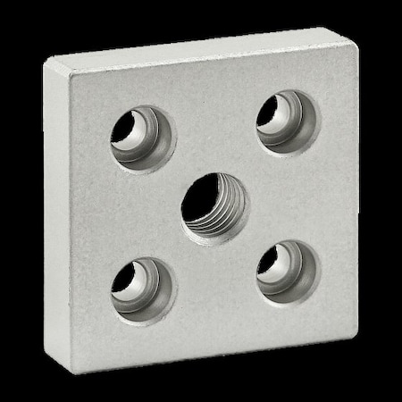 80/20 Center Tap Base Plate, 2x2", 1/2-13 Tap 2132