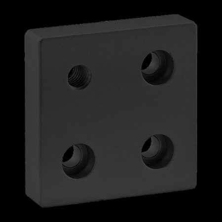 80/20 Base Plt 10S 2"X2" W/5/16-18 Tap In Crnr 2136-BLACK