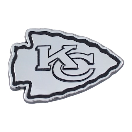 Fanmats NFL Kansas City Chiefs 3D Chromed Metal Emblem 21375