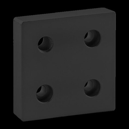 80/20 Corner Tap Base Plate, 3"X3" 1/2-13 Tap 2141-BLACK
