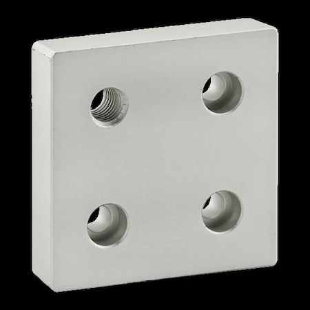 80/20 Base Plate 15S, 3X3", 1/2-13 Tap In Cor 2141