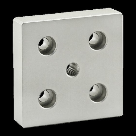 80/20 Base Plate 15S, 3x3", 7/16-14 Tap In Centr 2145
