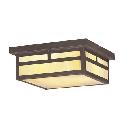 Livex Lighting Montclair Mission 3 Light Bronze Outdoor Ceiling Mount 2146-07