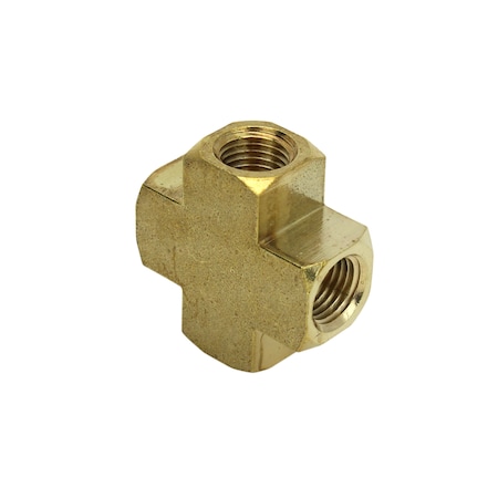 Milton Brass Cross, 1/4" FNPT S-656