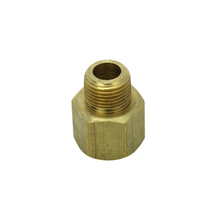 Milton Adapter, 1/2" FNPTx3/8" MNPT, Brass, PK50 653-4BK