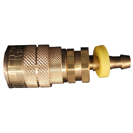 Milton M Style Push-Lock Coupler, 1/4" Hose, PK50 1717-4BK