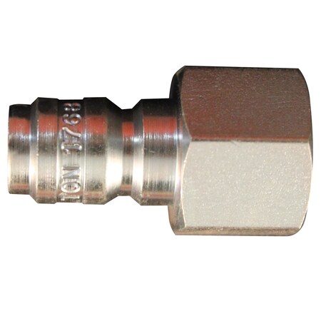 Milton Straight Through Plug, 1/4" FNPT, PK50 1764BK