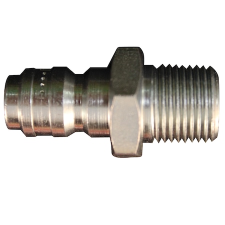 Milton Hi Pressure Straight Thru Plug, 3/8" MNPT, PK50 1767BK