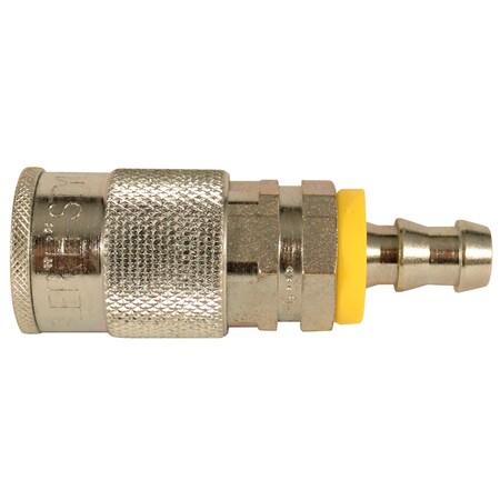 Milton H Style Industrial Push-Lock Coupler, 3/8" HoseBarb, PK50 1796-6BK