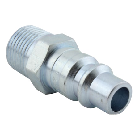 Milton H Style Industrial Plug, 3/8" MNPT, PK100 1837BK
