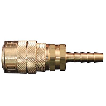 Milton M Style Industrial Air Coupler, 1/4" Hose Barb, PK100 717BK