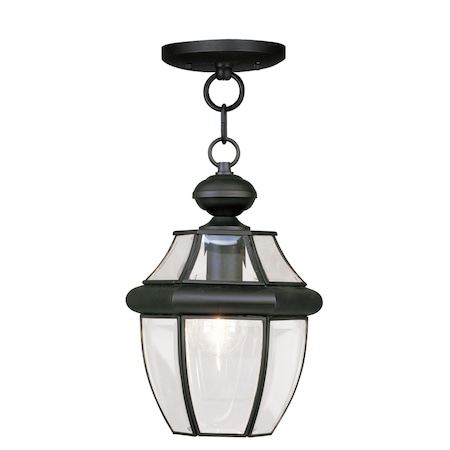 Livex Lighting Monterey 1 Light Black Outdoor Pendant Lantern 2152-04