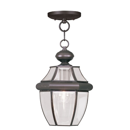 Livex Lighting Monterey 1 Light Bronze Outdoor Pendant Lantern 2152-07