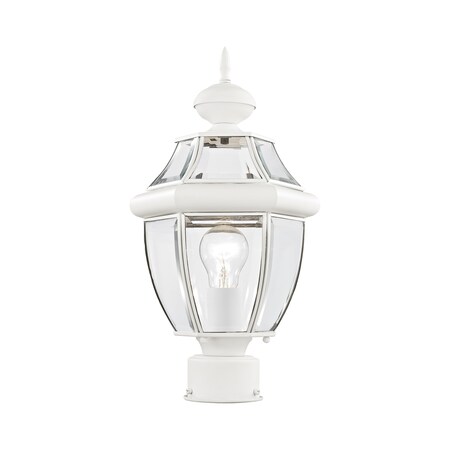 Livex Lighting Monterey 1 Light White Outdoor Post Top Lantern 2153-03