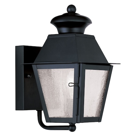 Livex Lighting Mansfield 1 Light Black Outdoor Wall Lan 2160-04