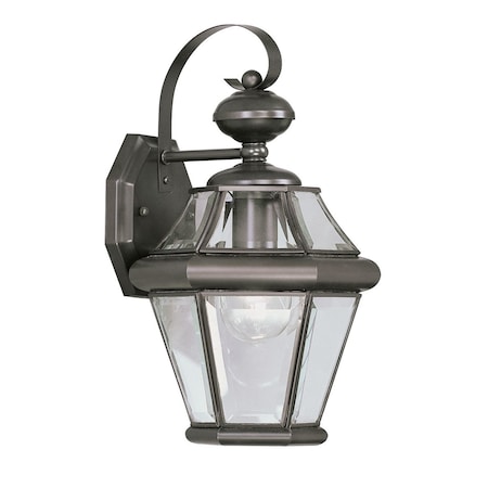 Livex Lighting Georgetown 1 Light Bronze Outdoor Wall Lantern 2161-07