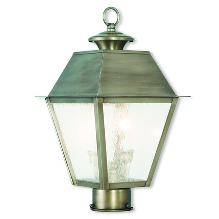 Livex Lighting Mansfield 2 Light Vintage Pewter Outdoor 2166-29