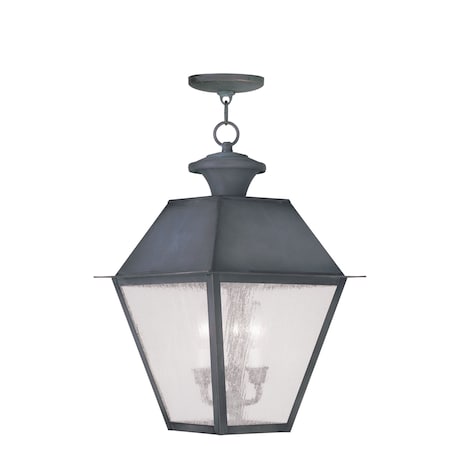 Livex Lighting Mansfield 3 Light Charcoal Outdoor Penda 2170-61
