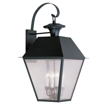 Livex Lighting Mansfield 4 Light Black Outdoor Wall Lan 2172-04
