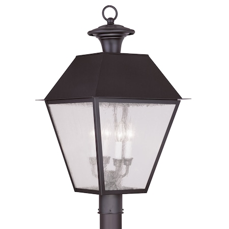 Livex Lighting Mansfield 4 Light Bronze Outdoor Post To 2173-07