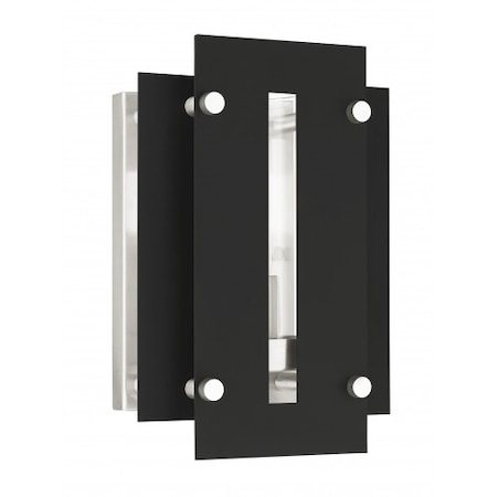 Livex Lighting Black with Brushed Nickel Accents Outdoo 21771-04