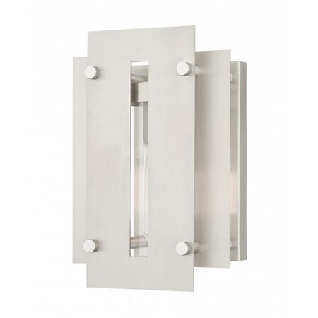 Livex Lighting Brushed Nickel Accents Outdoor Wall Lant 21771-91