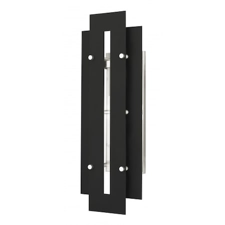 Livex Lighting Black with Brushed Nickel Accents Outdoo 21773-04