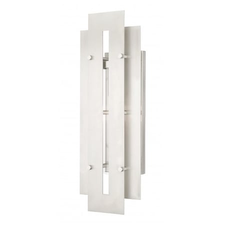 Livex Lighting Brushed Nickel Accents Outdoor Wall Lant 21773-91