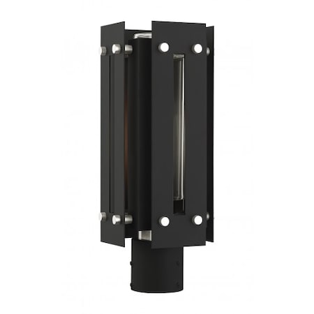 Livex Lighting Black with Brushed Nickel Accents Outdoo 21774-04