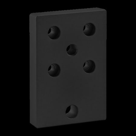 80/20 Level/Anchoring Base Plate, 1/2-13 Tap 2180-BLACK