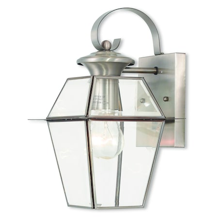 Livex Lighting Westover 1 Light Brushed Nickel Outdoor 2181-91