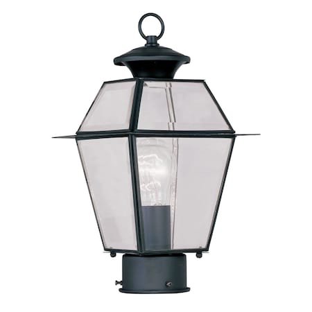 Livex Lighting Westover 1 Light Black Outdoor Post Top Lantern 2182-04