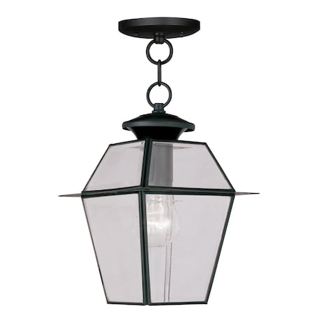 Livex Lighting Westover 1 Light Black Outdoor Pendant Lantern 2183-04