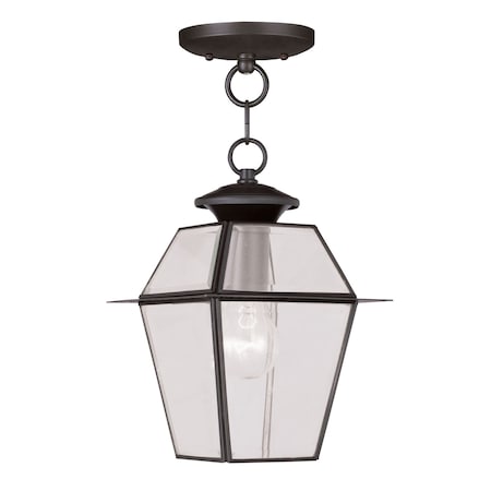 Livex Lighting Westover 1 Light Bronze Outdoor Pendant Lantern 2183-07