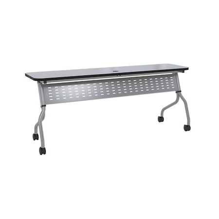 Safco Rectangle Sync 72"x18" Rectangular Table, Folkstone, 72 W, 18 L, 29.5 H, Laminate Top Top, Folkstone SY1872TFLK4